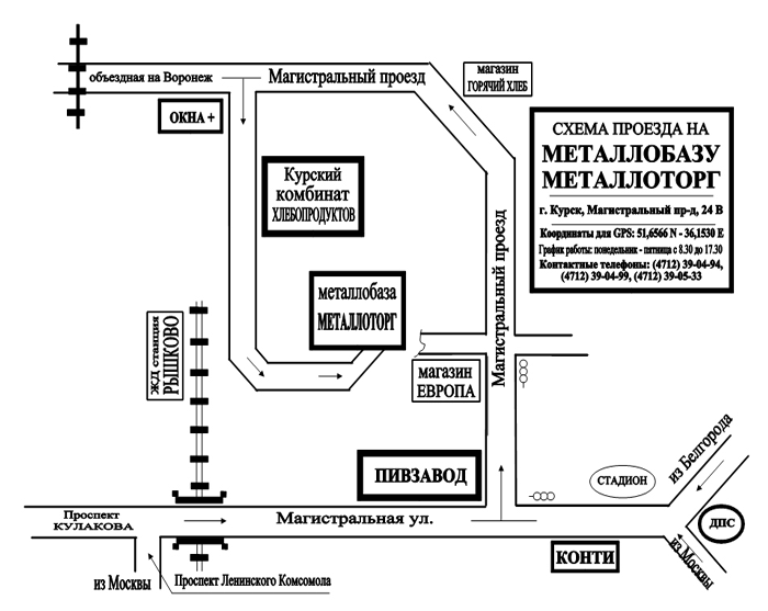 График работы металлобазы